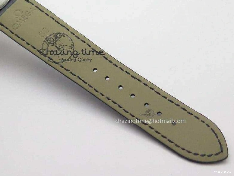 0120 Functional De Ville MK 1:1 Best Edition SS White Dial On Black Leather Strap A 8260